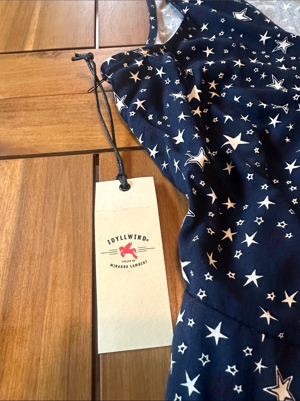Idyllwind Navy White Star Dress with Fringe Perfect for 4th of July, Cowgirls - Picture 3 of 5